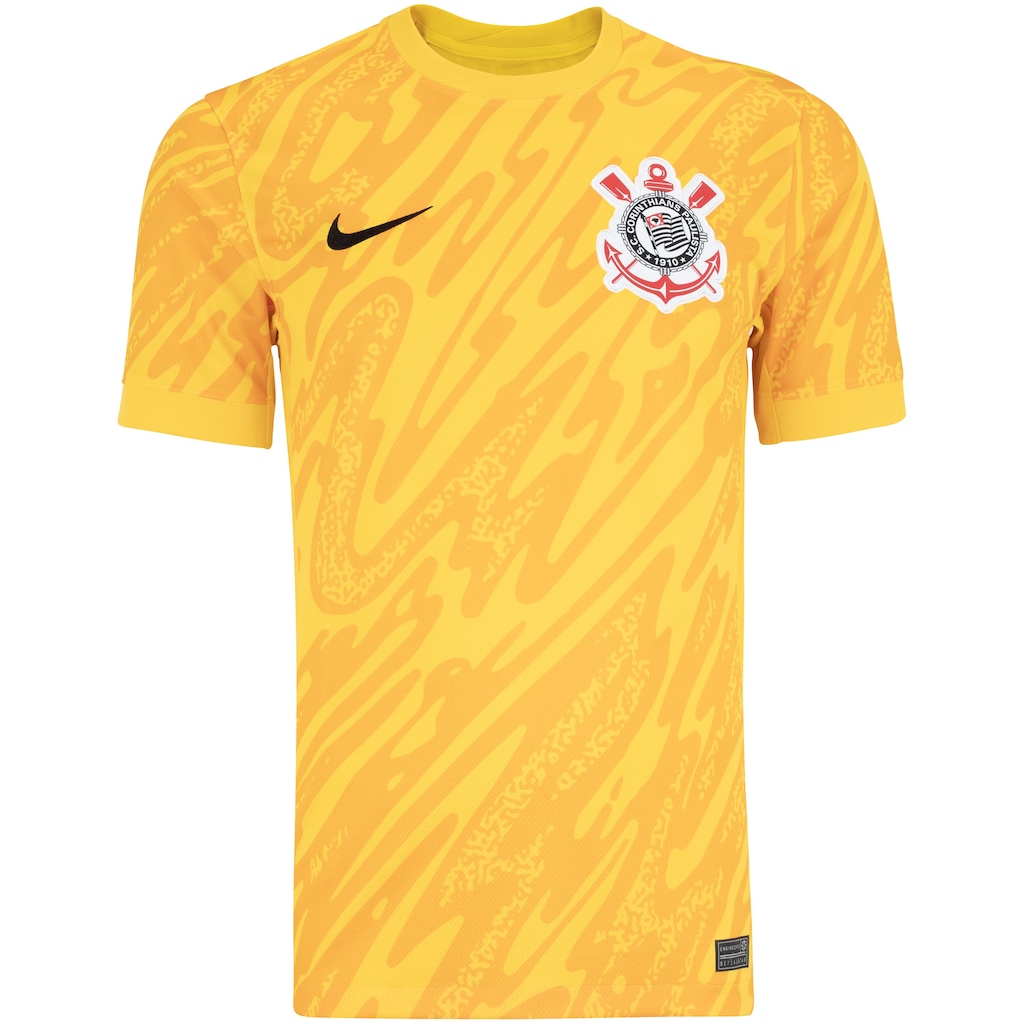 Camisa de Goleiro do Corinthians 24 Nike Masculina Dri-Fit Jsy
