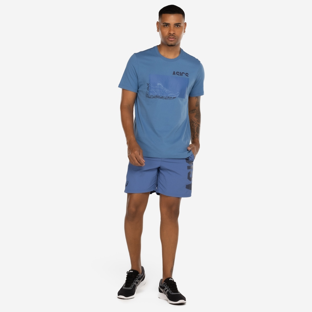 Imagem 3 do produto Camiseta Masculina ASICS Manga Curta Malha Est Sneaker