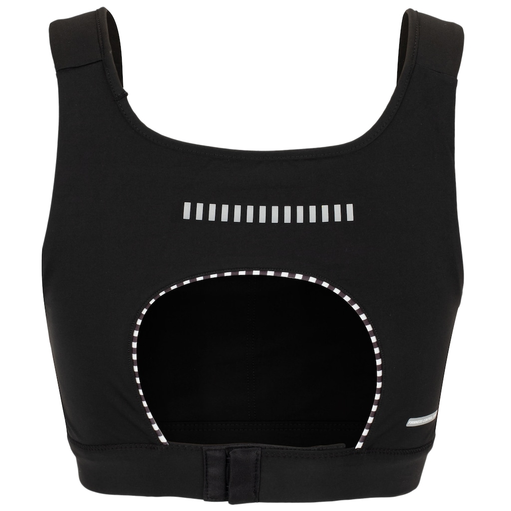 Imagem 2 do produto Top Fitness com Bojo Removível Authen Alta Sustentação Grit Bossa Nadador Reto com Bolso Ajustável Adulto