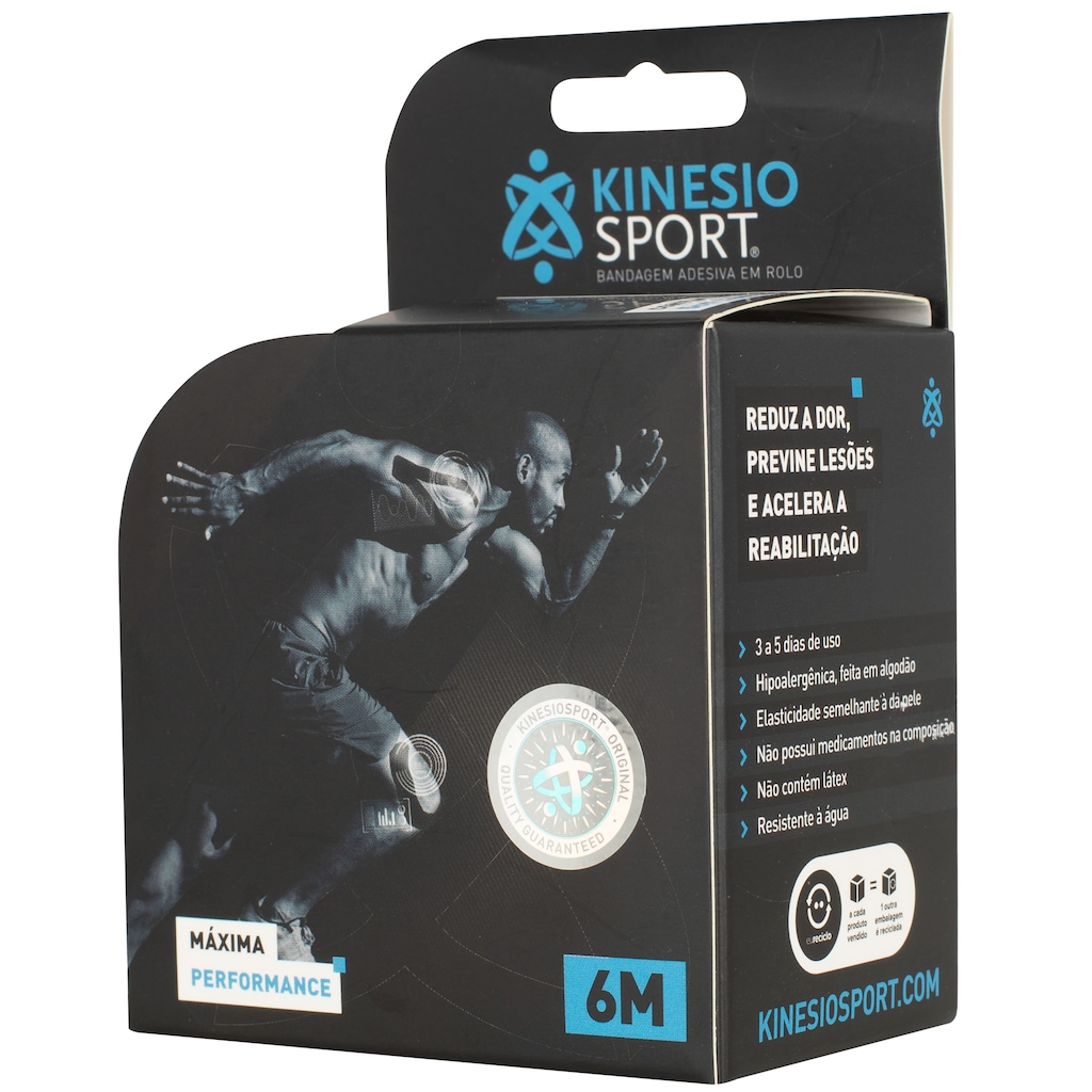 Bandagem Elástica Adesiva KinesioSport - 6 Metros
