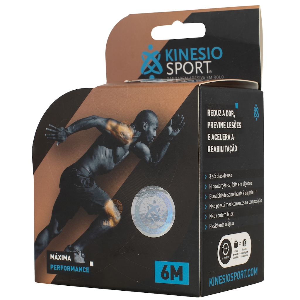 Bandagem Elástica Adesiva KinesioSport - 6 Metros