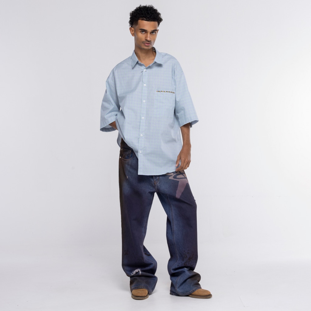 Imagem 2 do produto Camisa Piet Manga Curta Cotton Plaid Short Sleeve Shirt