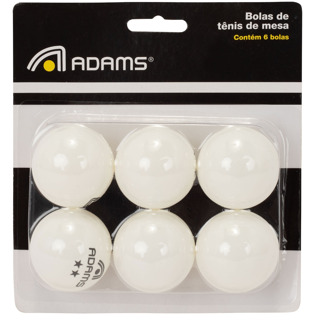 Kit de Bola de Tênis de Mesa Adams 6 Unidades