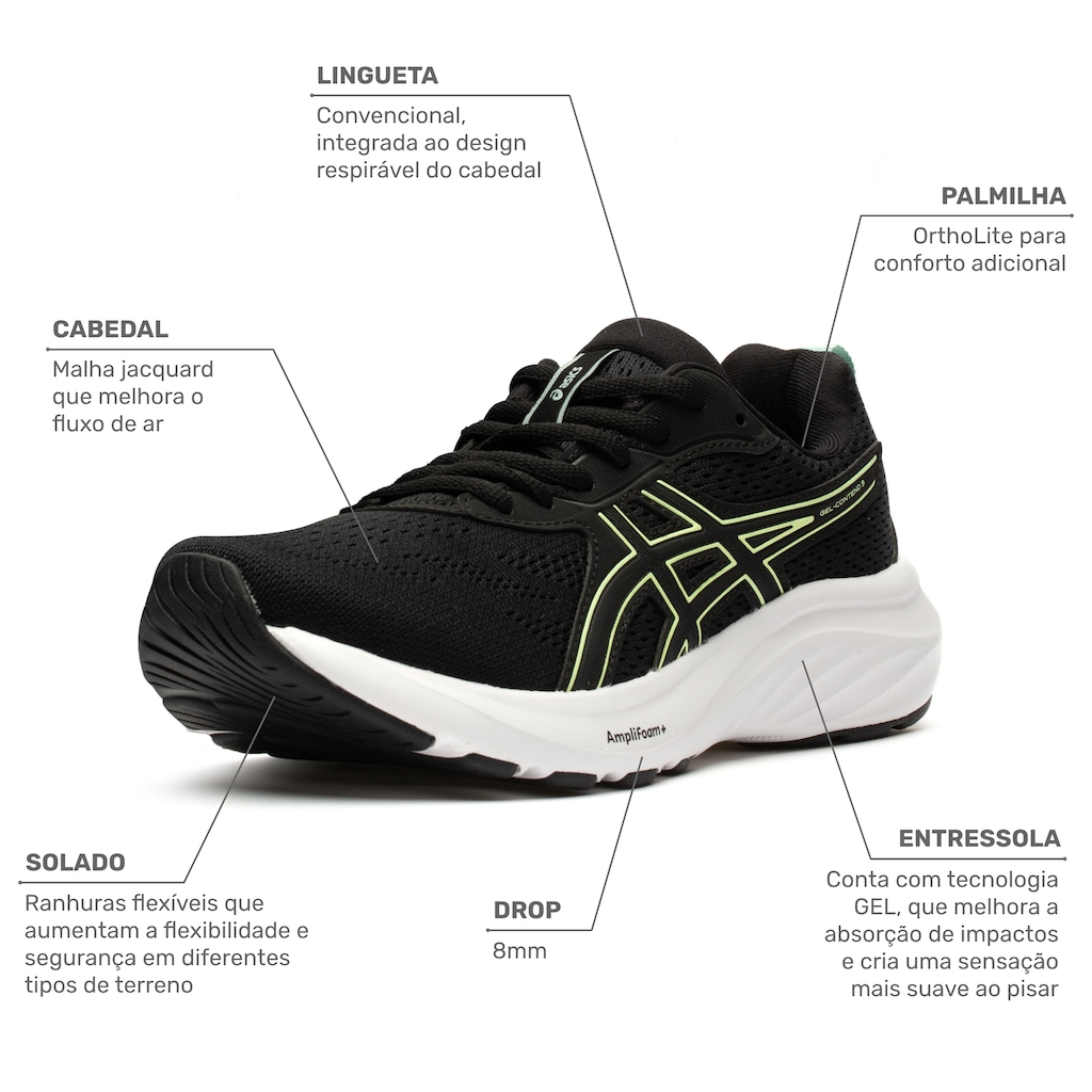 Imagem 2 do produto Tênis ASICS Gel-Contend 9 Feminino
