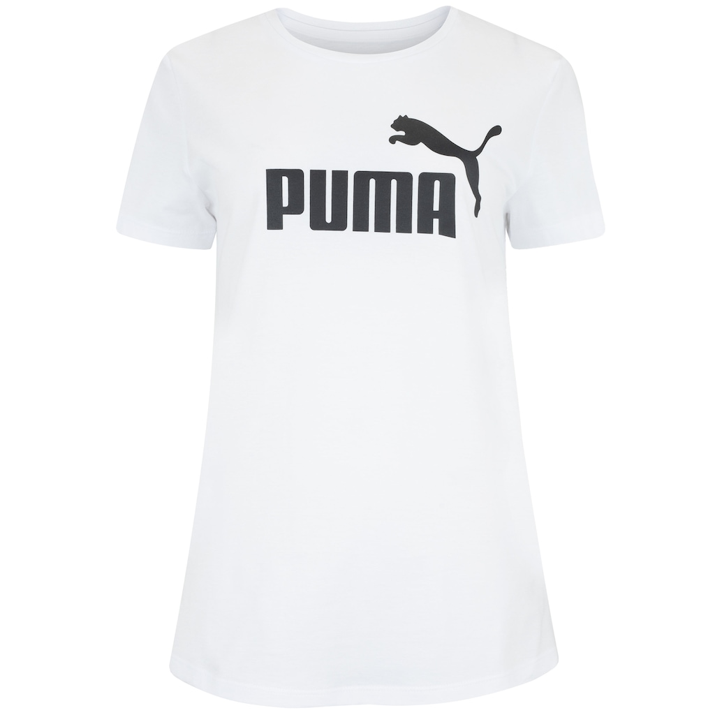 Camiseta Feminina Puma Manga Curta ESS Tee Logo
