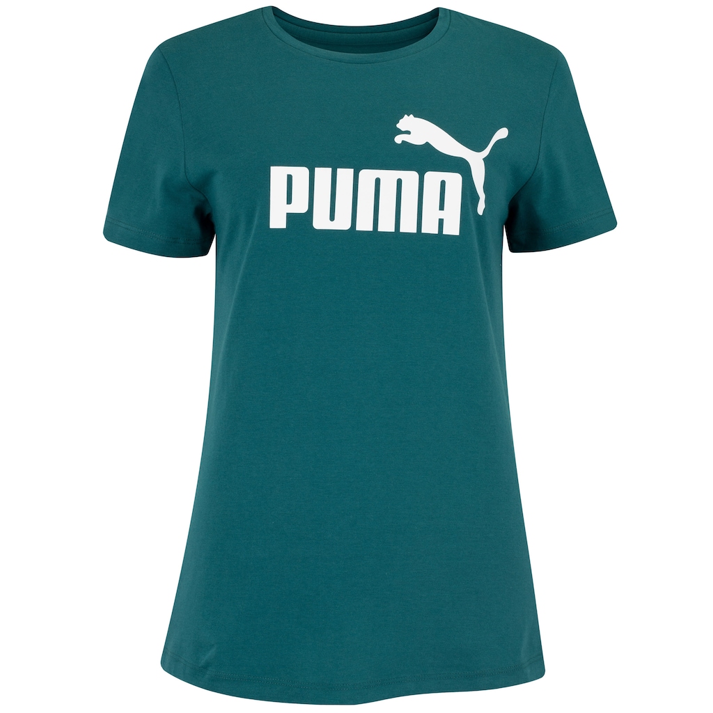 Camiseta Feminina Puma Manga Curta ESS Tee Logo