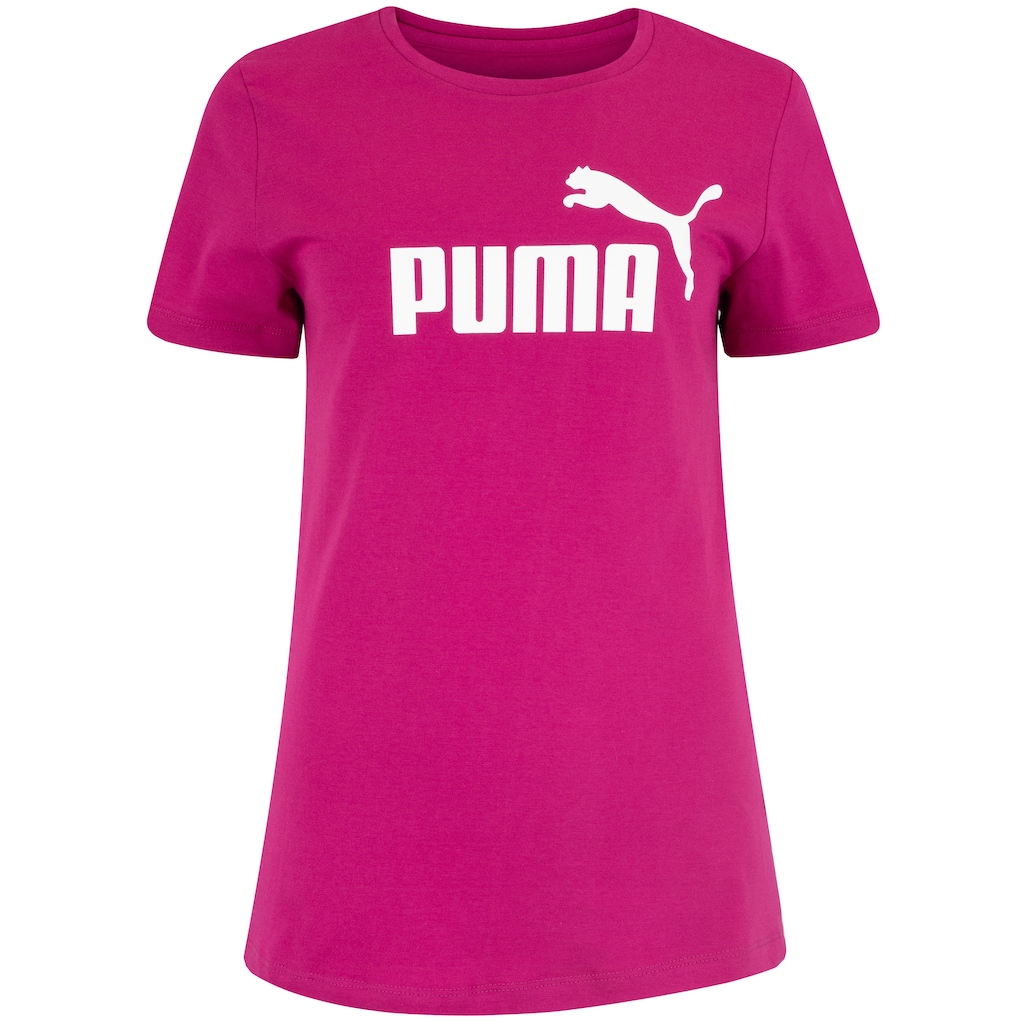 Camiseta Feminina Puma Manga Curta ESS Tee Logo