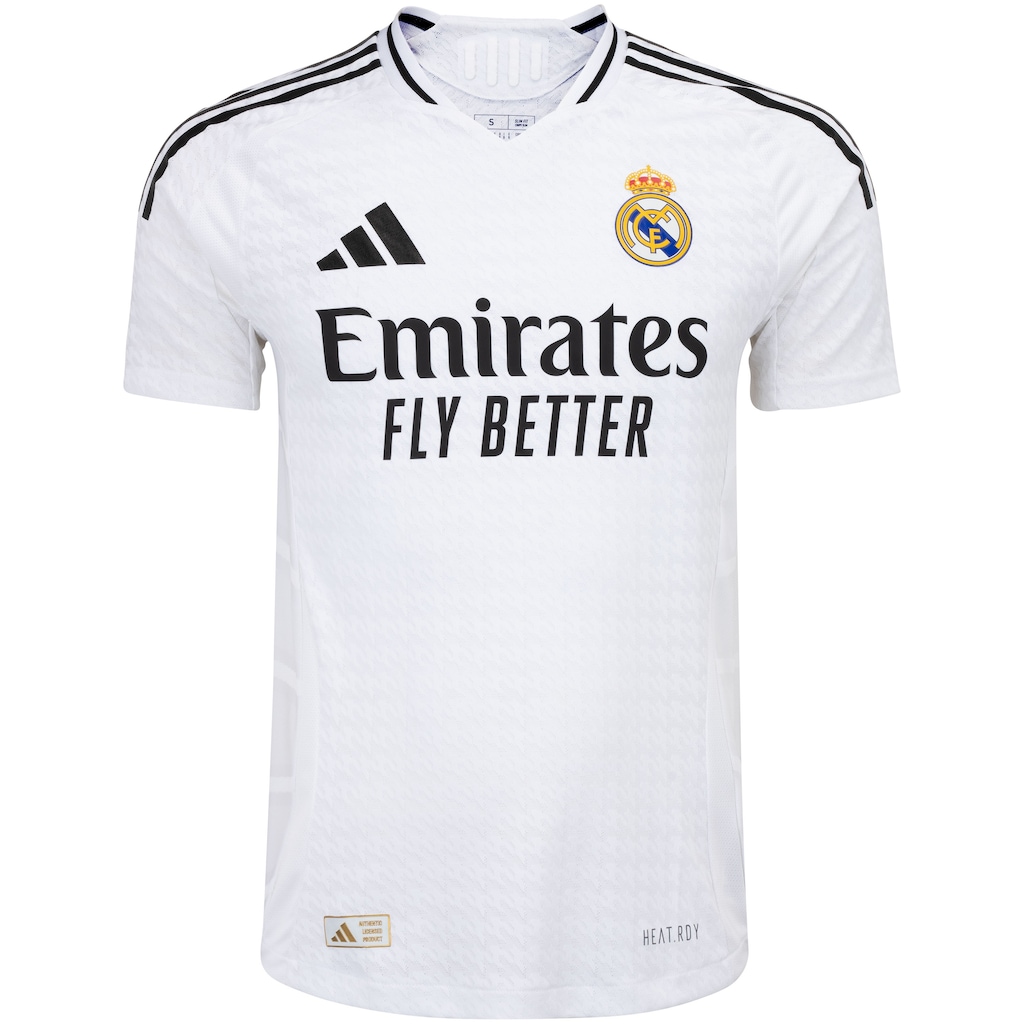 Camisa do Real Madrid I 24/25 adidas Masculina Authentic - Foto 1