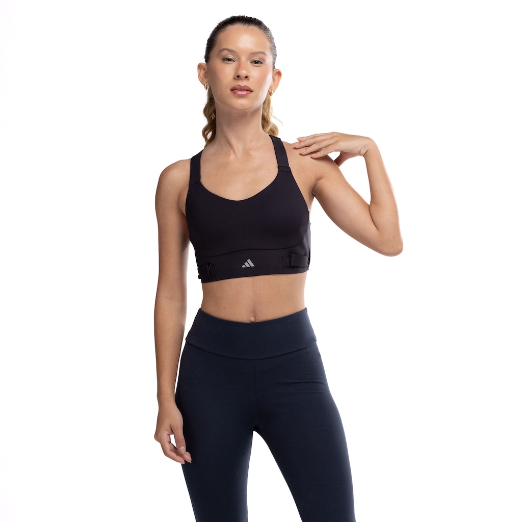 Top Fitness com Bojo Removível adidas Alta Sustentação Fast Adulto