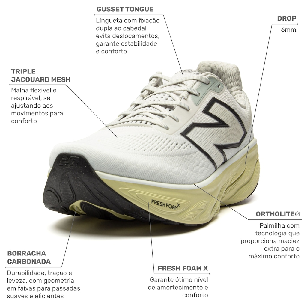 Imagem 2 do produto Tênis New Balance Fresh Foam X 1080 V14 Masculino