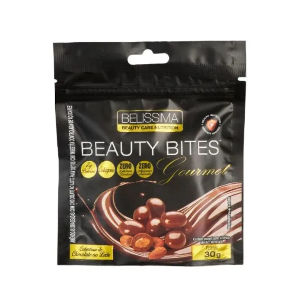 Barrinha de Amêndoas Belíssima Drageadas - Chocolate ao Leite - 30g