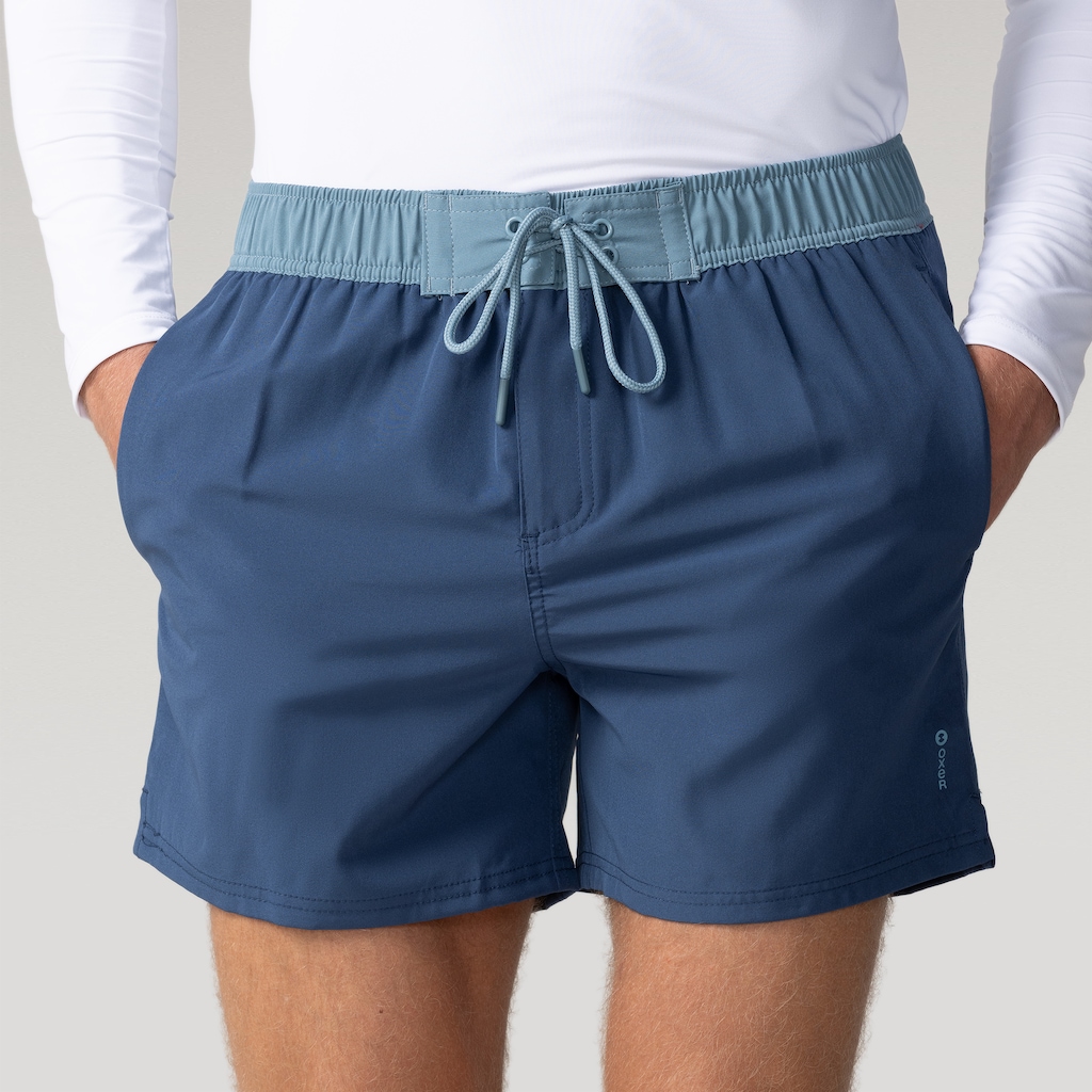 Bermuda Masculina Oxer Swim Liso Contraste