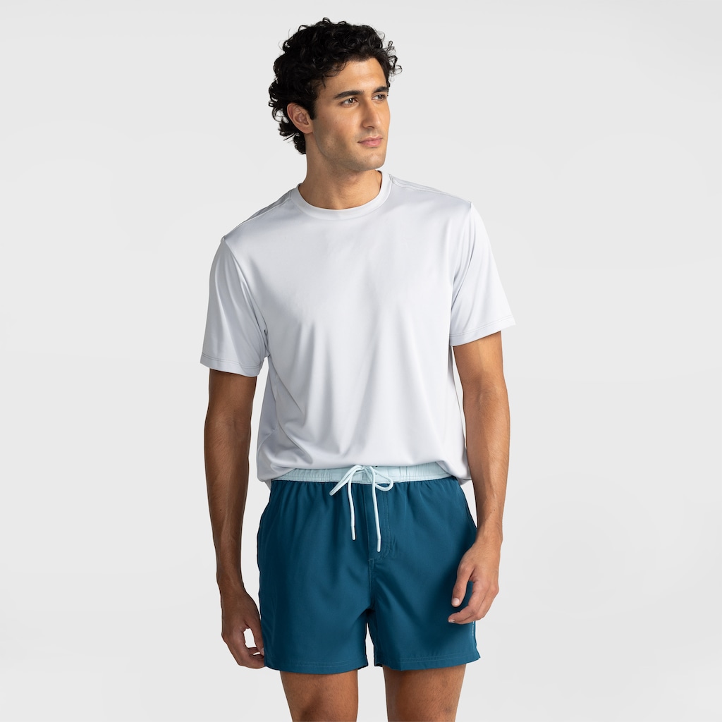 Bermuda Masculina Oxer Swim Liso Contraste - Foto 3