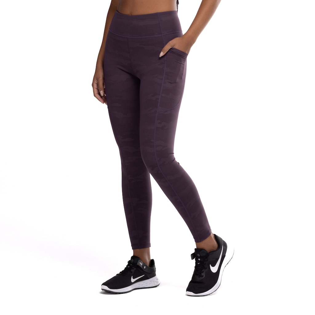 Calça Legging Feminina Oxer Camuflada Premium Média Compressão Cós Baixo