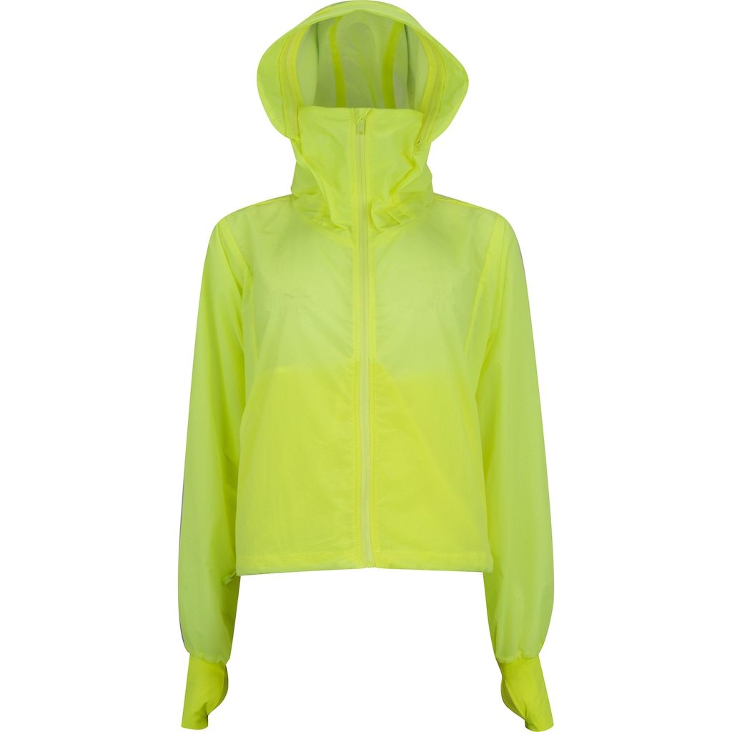 Jaqueta Feminina Corta-Vento Light Aba Removível Abertura para Dedo Oxer