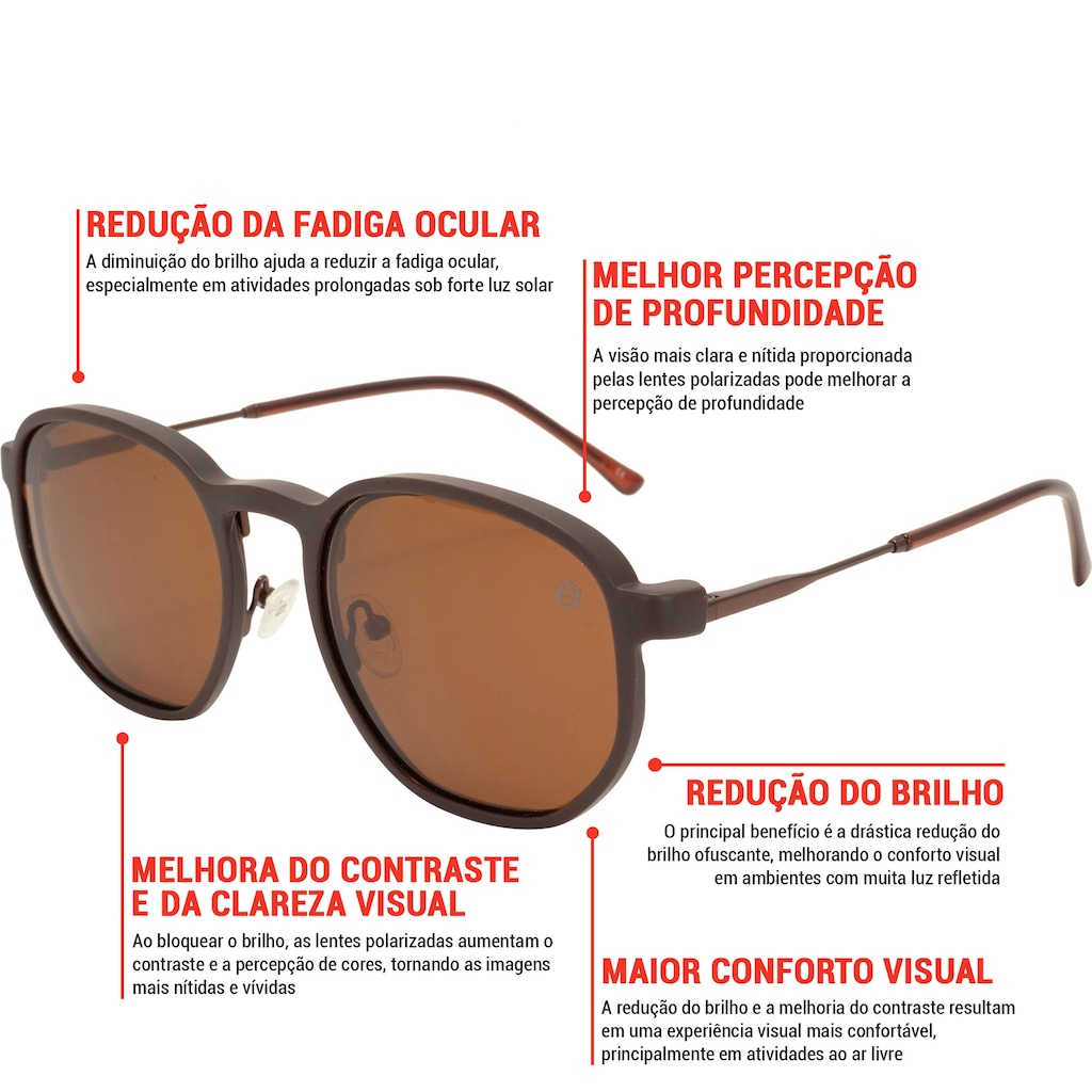 Imagem 2 do produto Óculos Oxer Polarizado Lente Fumê Clip On Adulto