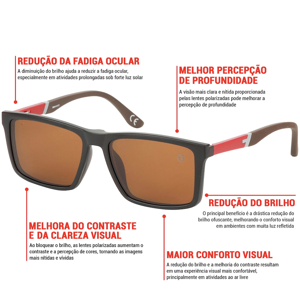 Imagem 2 do produto Óculos Oxer Haste Emborrachada Polarizado Lente Fumê