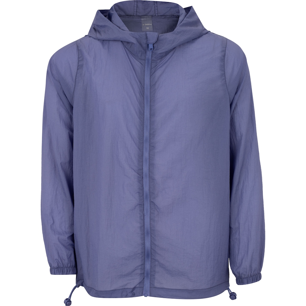 Jaqueta Corta-Vento Infantil Oxer com Capuz Packable