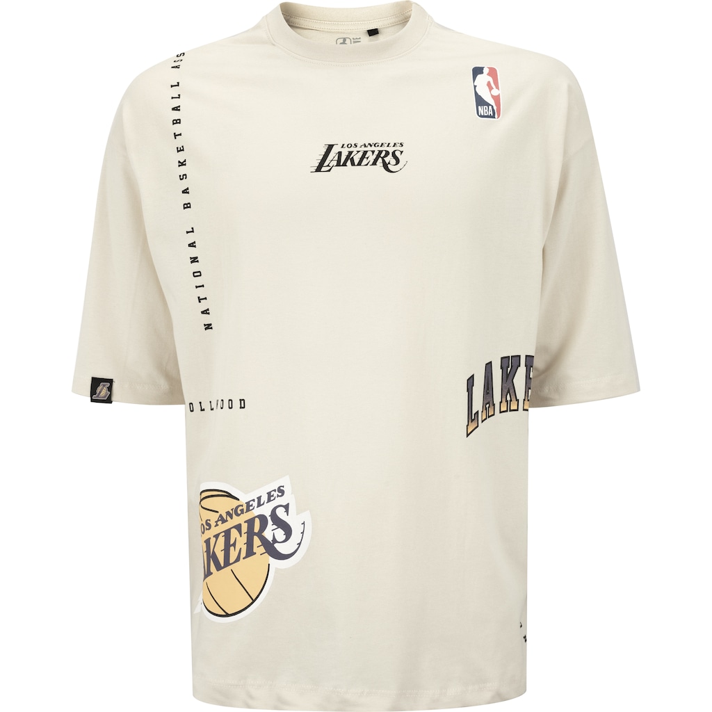 Camiseta do Los Angeles Lakers Masculina NBA Manga Manga Curta Construct N025