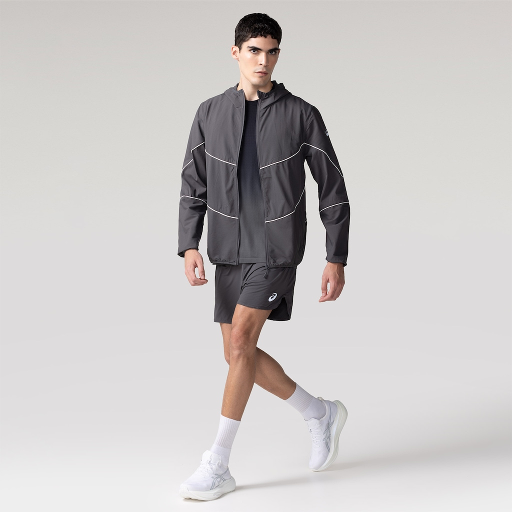 Imagem 3 do produto Bermuda Masculina ASICS 5 Pinstripe 2 em 1 Bolso Interno