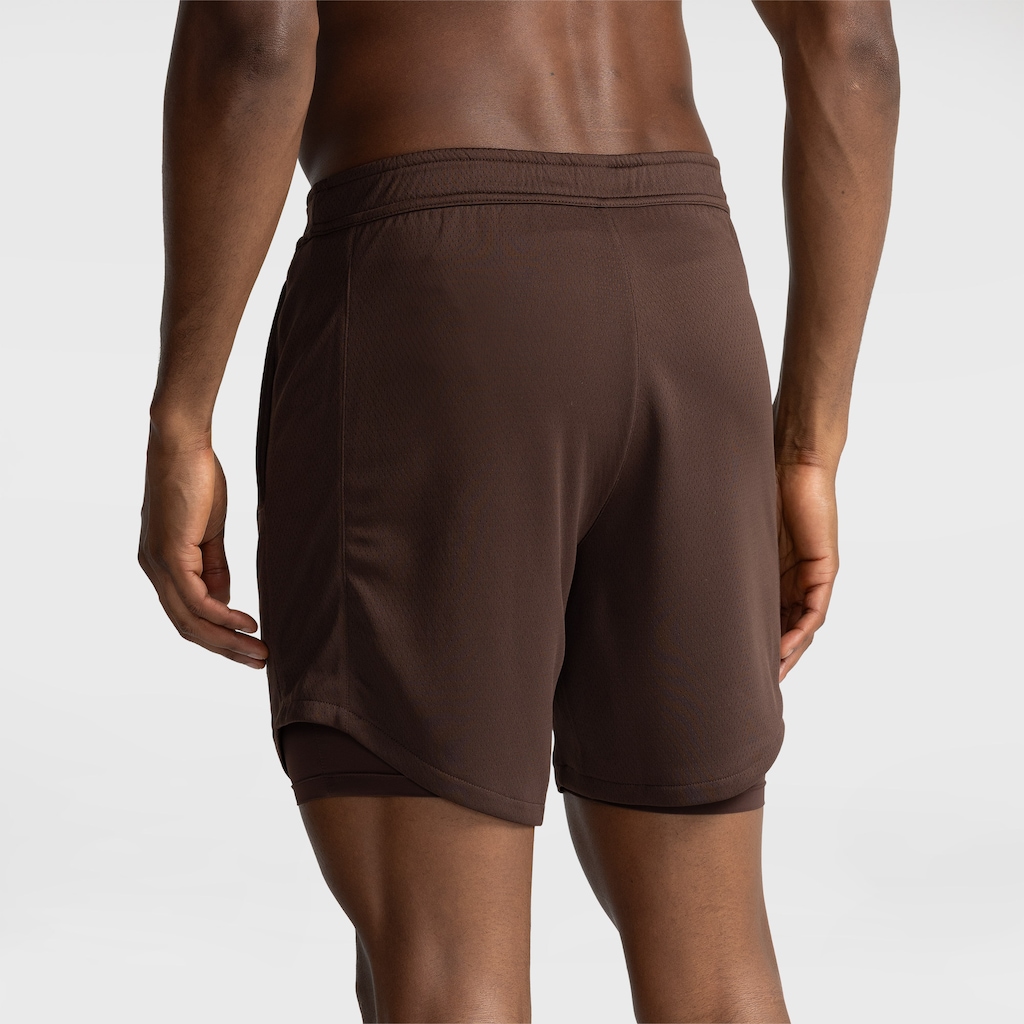 Imagem 2 do produto Bermuda Masculina ASICS Malha 2 em 1 Elástico Logo