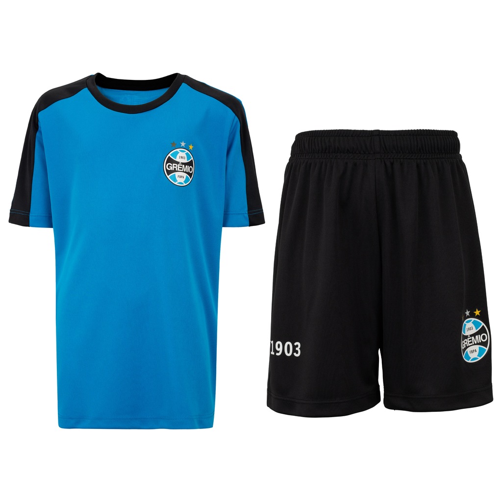 Kit de Uniforme do Grêmio Infantil Betel Recorde Camiseta + Calção