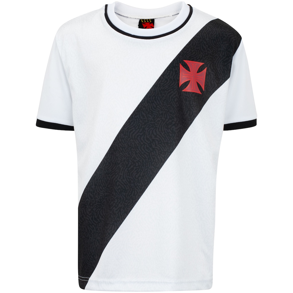 Imagem 2 do produto Kit de Uniforme do Vasco Infantil Braziline Mini Craque Camiseta + Calção