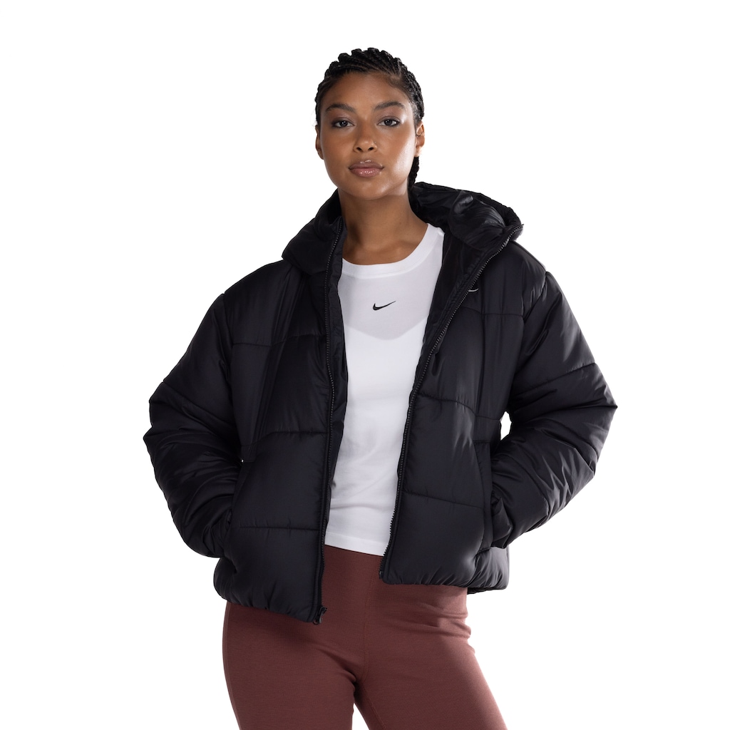 Jaqueta Feminina Nike com Capuz Sportswear Therma-Fit Classic Puffer