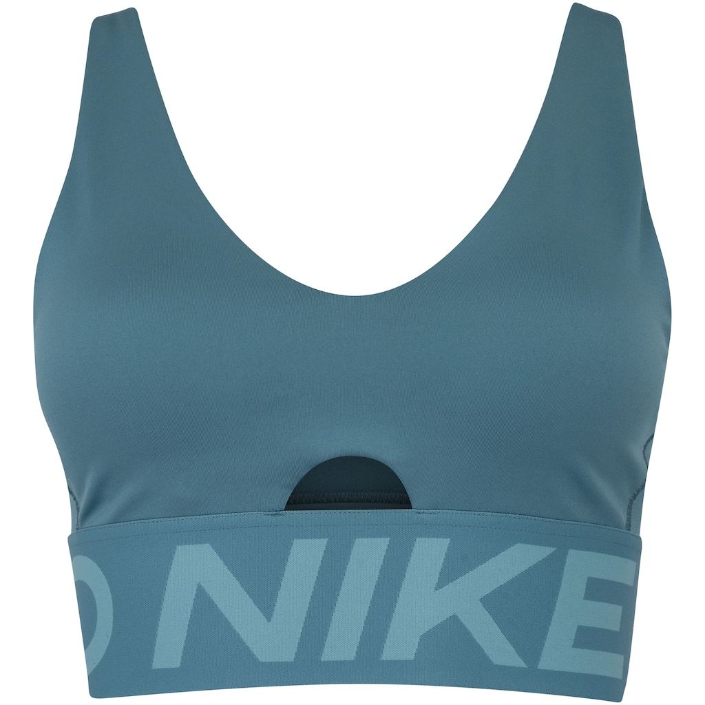 Top Fitness com Bojo Removível Nike Média Sustentação Indy Plung Bra Bold Adulto