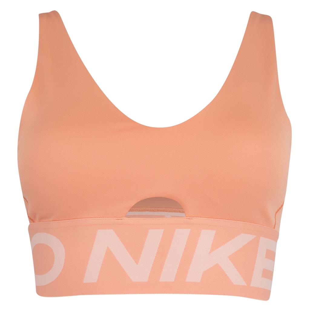 Top Fitness com Bojo Removível Nike Média Sustentação Indy Plung Bra Bold Adulto