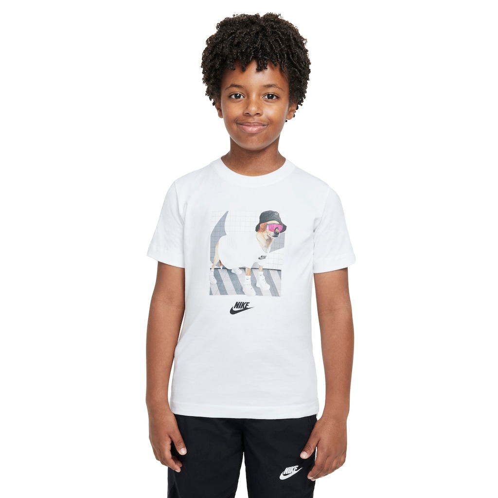 Camiseta Juvenil Nike Manga Curta Sportswear Adapt Boo