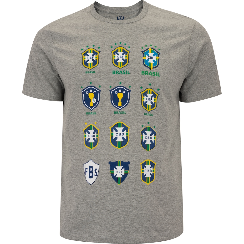 Camiseta do Brasil CBF Masculina Evolução - Foto 1