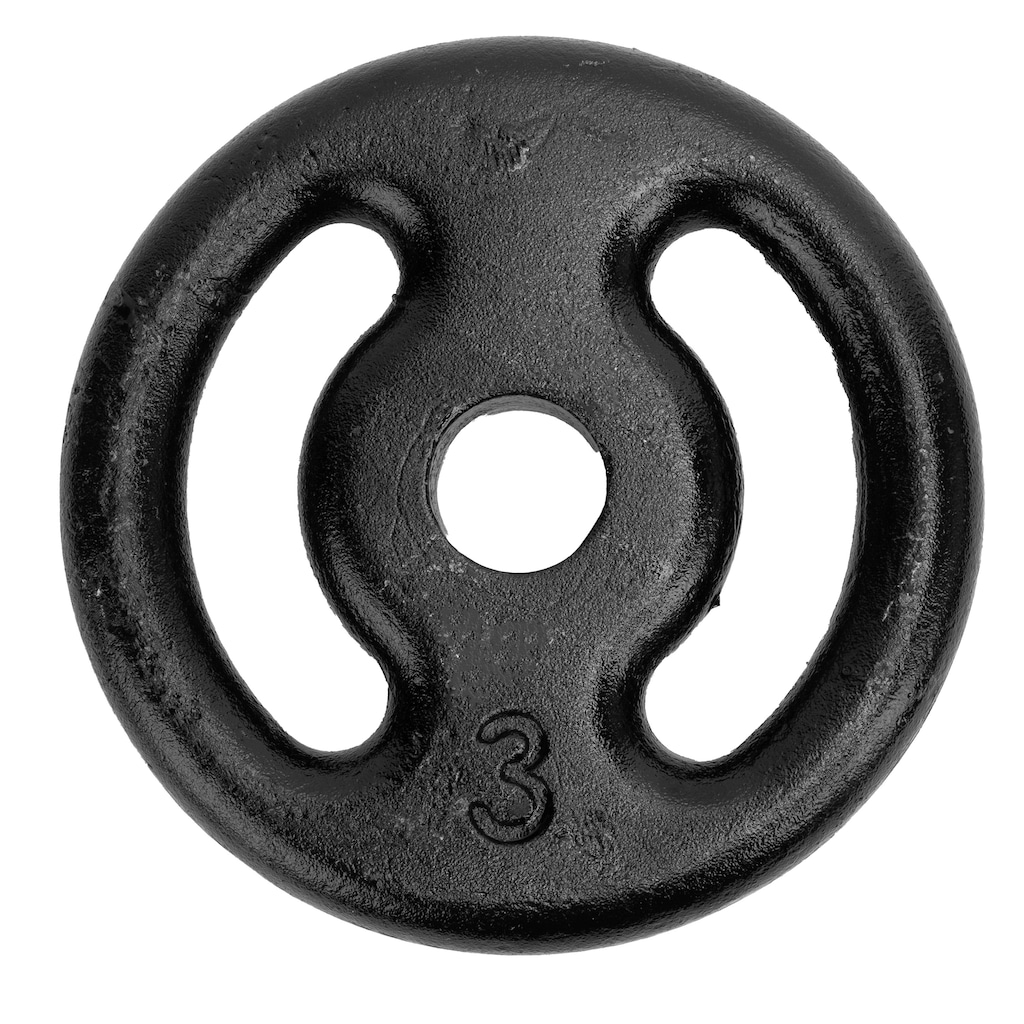 Anilha de Ferro Oxer 3 kg Vazada