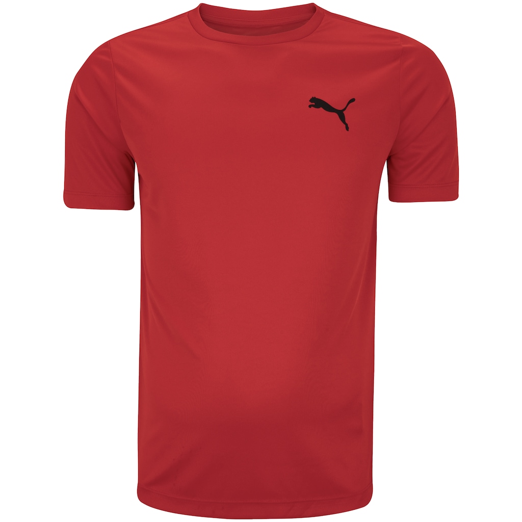 Camiseta Masculina Puma Manga Curta Active Small Logo Tee - Foto 1