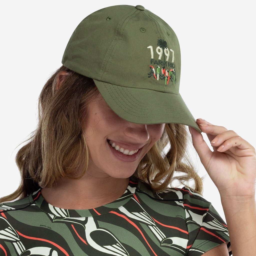 Boné Aba Curva Farm Rio Tucano Grafico Strapback Adulto - Foto 1