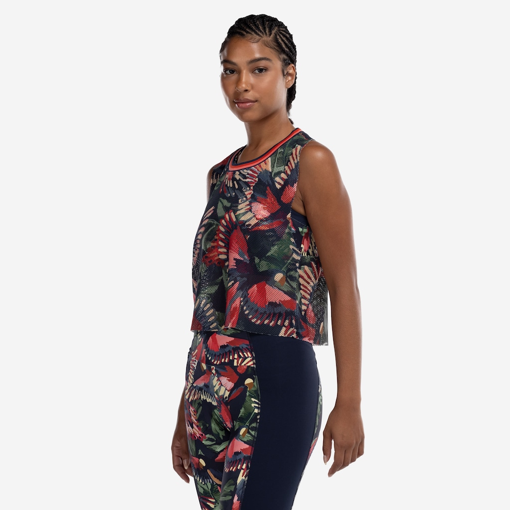Imagem 2 do produto Blusa Cropped Feminina Farm Voo Pássaros Tela