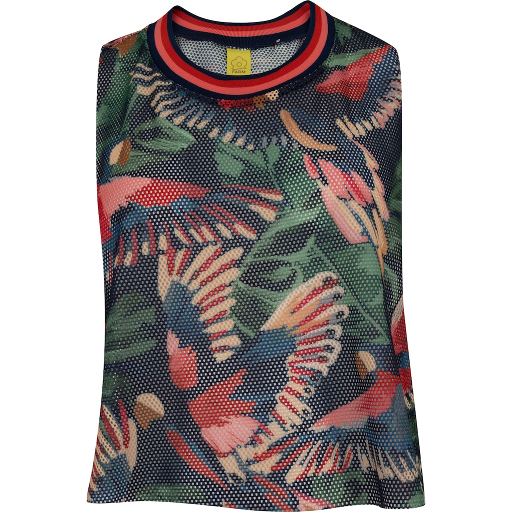 Imagem 4 do produto Blusa Cropped Feminina Farm Voo Pássaros Tela