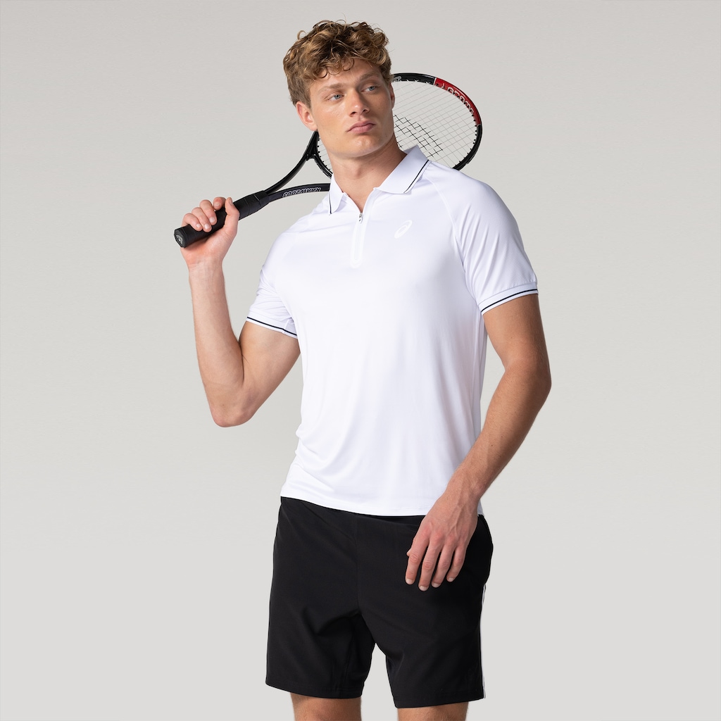 Camisa Polo ASICS Zíper Selado - Masculina