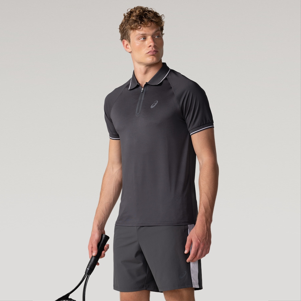Camisa Polo ASICS Zíper Selado - Masculina