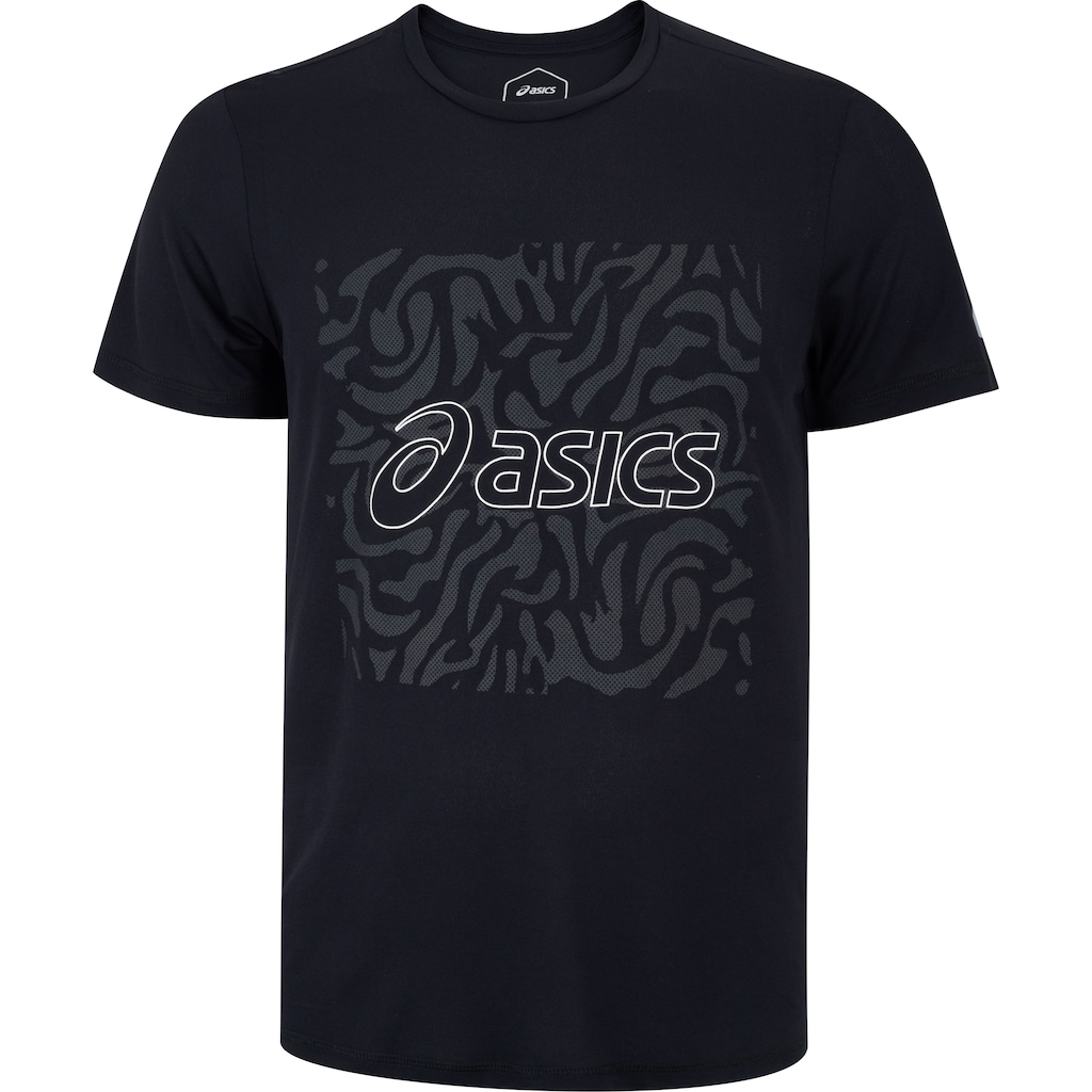 Camiseta Masculina ASICS Manga Curta Estampa Crepe