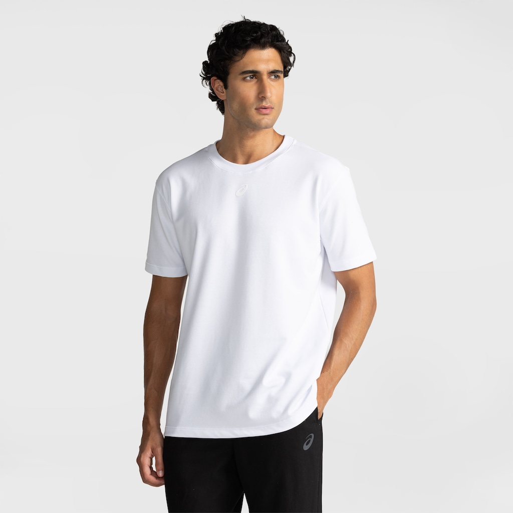 Camiseta Masculina ASICS Manga Curta Malha Dupla Box - Foto 1