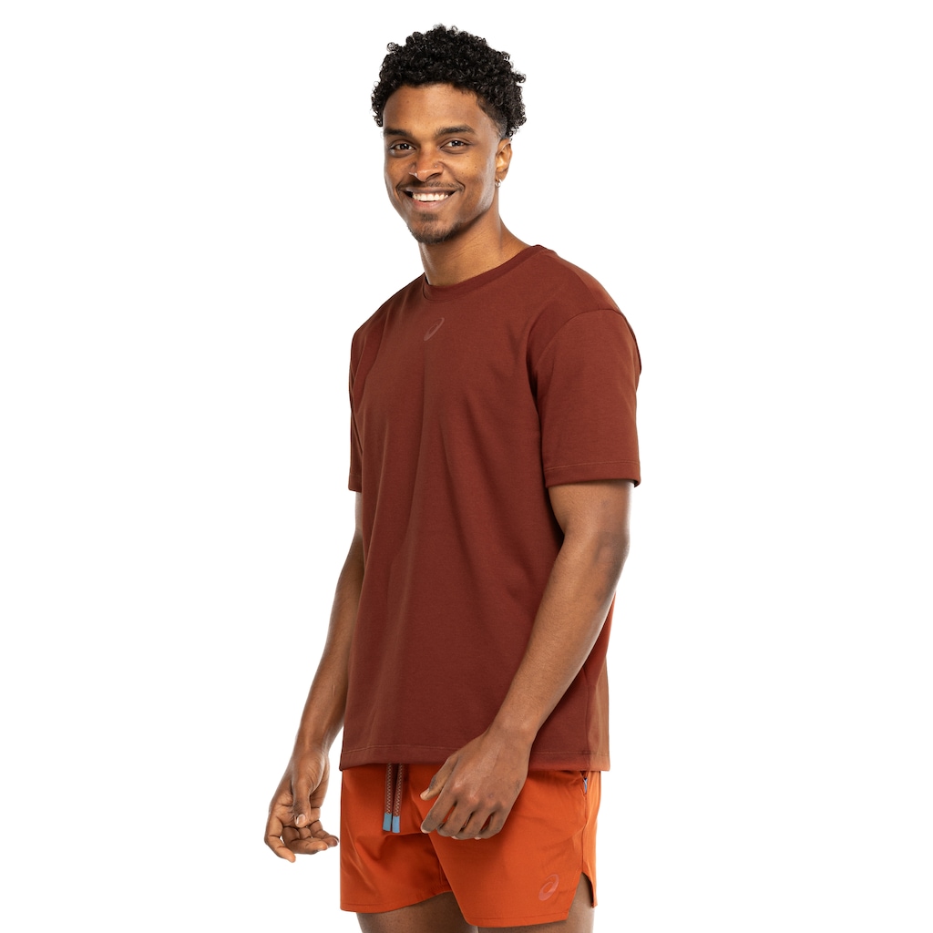Camiseta Masculina ASICS Manga Curta Malha Dupla Box