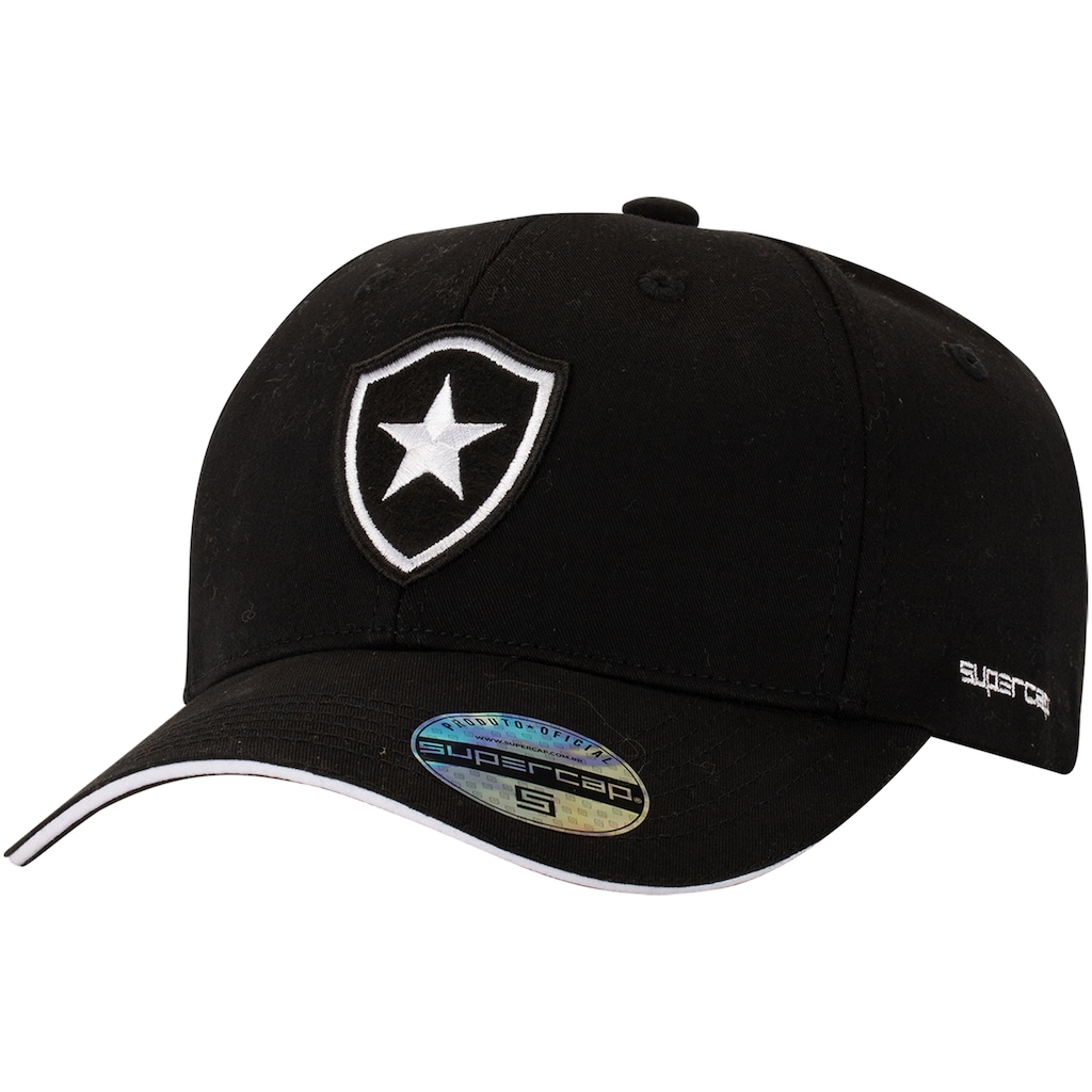 Boné Aba Curva do Botafogo Supercap Bordado Strapback Adulto