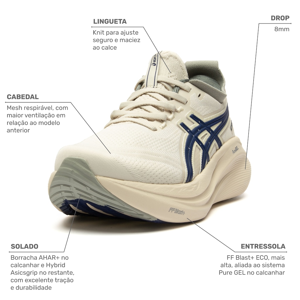 Tênis ASICS Gel-Nimbus 27 ATC Masculino | Centauro