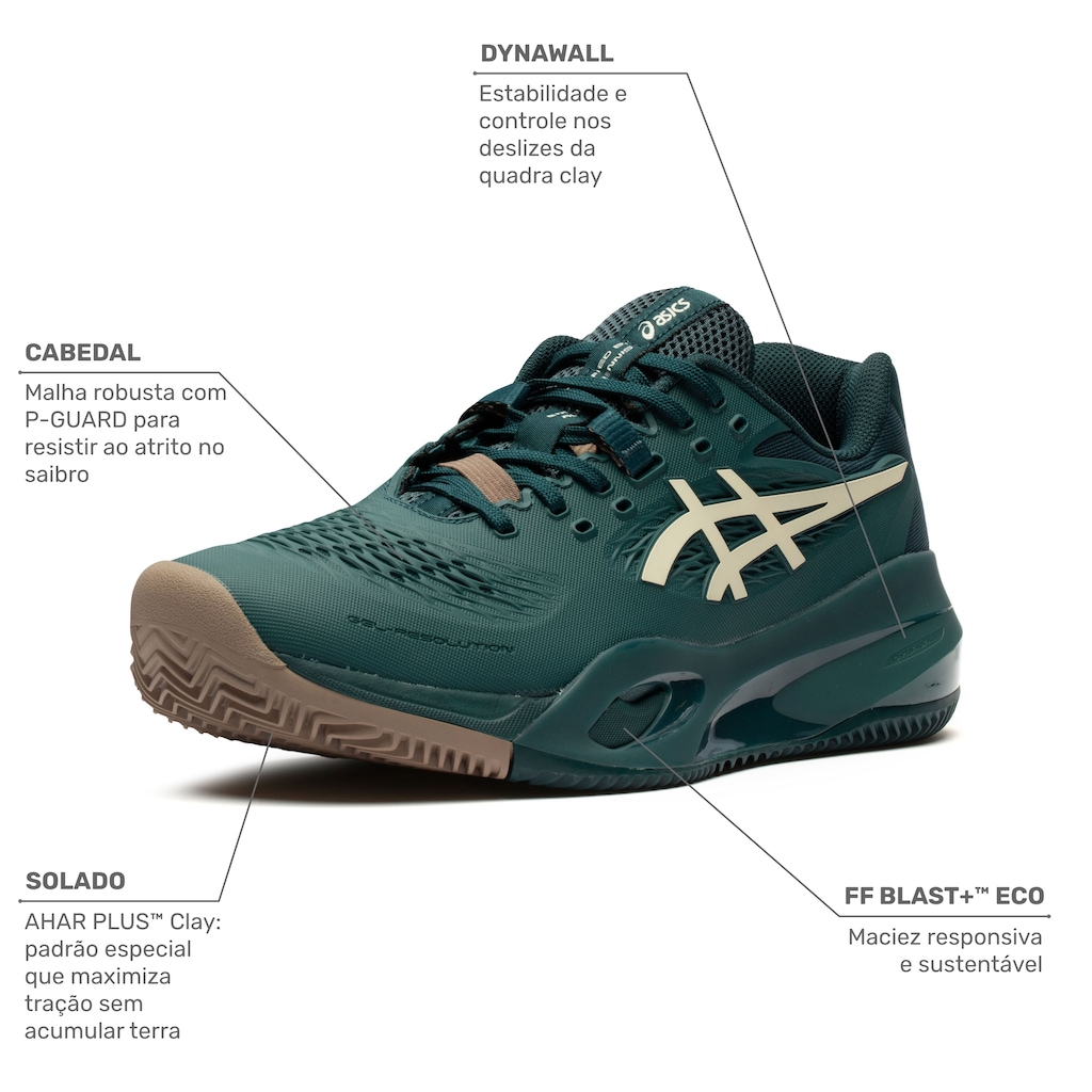 Imagem 2 do produto Tênis Masculino Asics Gel-Resolution X Clay Tennis