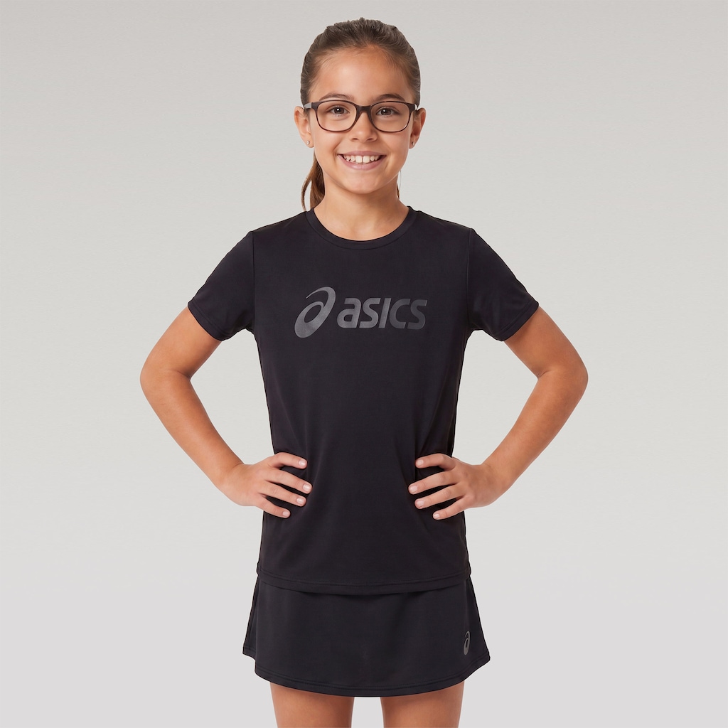 Camiseta Infantil ASICS Manga Curta Performance