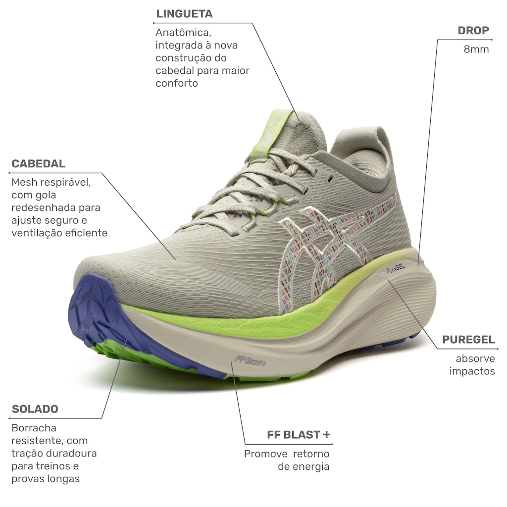 Imagem 2 do produto Tênis Masculino Asics Gel Nimbus 27 TR