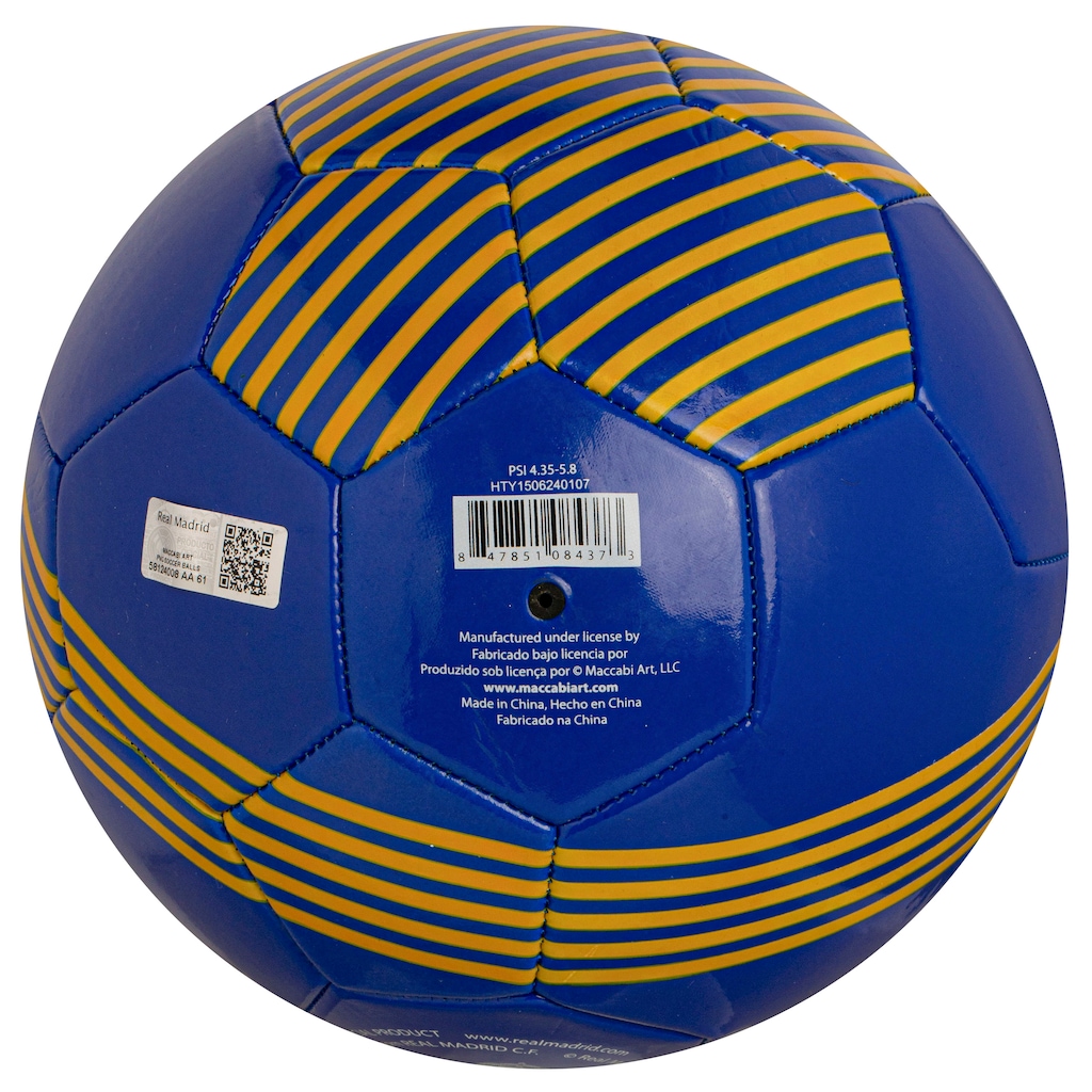 Imagem 2 do produto Bola de Futebol de Campo do Real Madrid de Campo Maccabi Tamanho 5