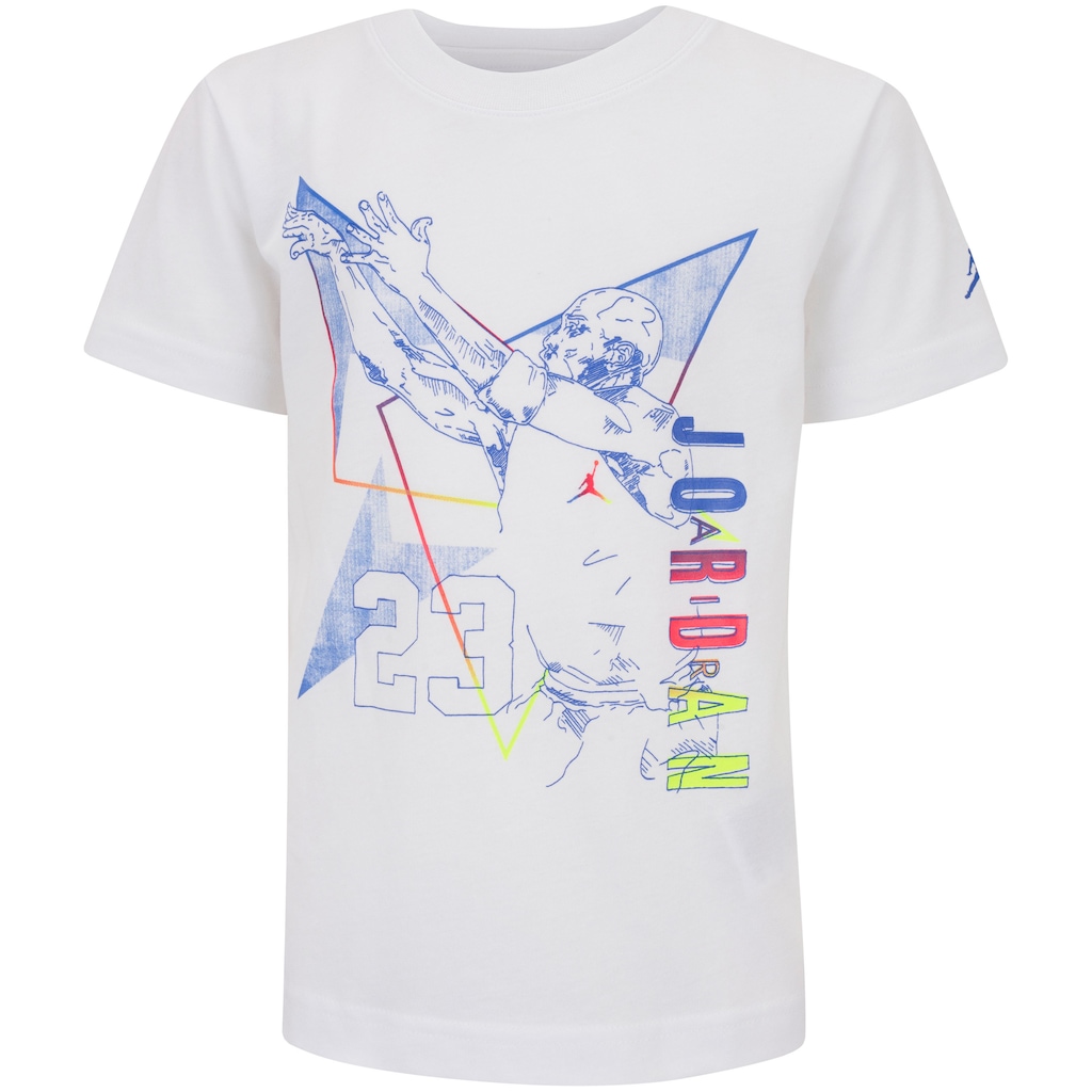 Camiseta Infantil Nike Jordan Manga Curta Coleção Em Al 23
