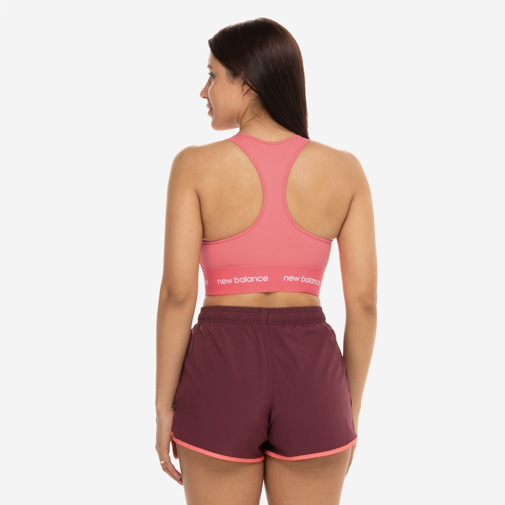 Imagem 2 do produto Top Fitness com Bojo Removível New Balance Média Sustentação Sport Essentials Active